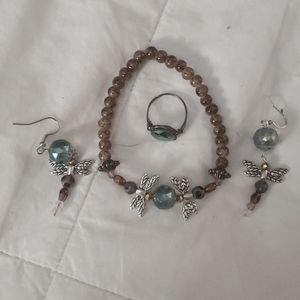 Brown dragonfly 3pc set